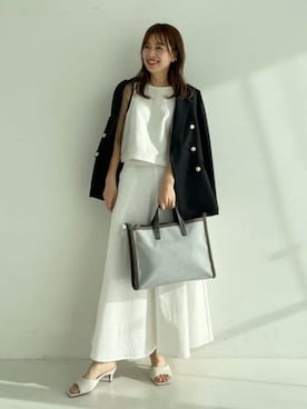 「woadblue（ウォードブルー）のアイテム（その他トップス）」を使った、Demi-Luxe BEAMSさん（レディース・160cm）の冬コーディネート