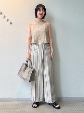 「アイテム（その他トップス）」を使った、Demi-Luxe BEAMSさん（レディース・160cm）の夏コーディネート
