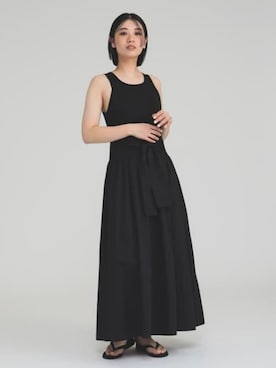 「トングサンダル」｜「アイテム（ワンピース/ドレス）」を使った、Demi-Luxe BEAMSさん（レディース・165cm）の夏コーディネート
