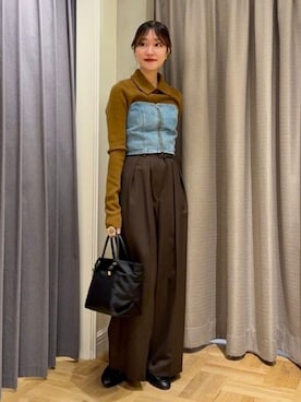 Demi-Luxe BEAMSさん(レディース・160cm)の冬コーディネート