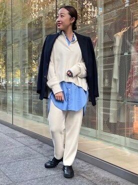 Demi-Luxe BEAMS / ウールカシミヤ ニットパンツを使った人気 Demi-Luxe BEAMS / ウールカシミヤ ニットパンツを使った人気