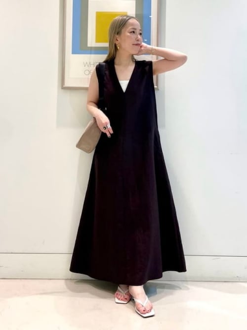 Demi-Luxe BEAMS（デミルクス ビームス） ワンピース シンプル リネン