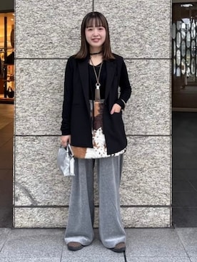 Demi-Luxe BEAMSさん（レディース・156cm）の冬コーディネート