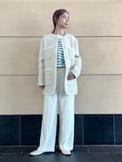 Demi-Luxe BEAMS / カラミツイード トリミング コートを使った人気