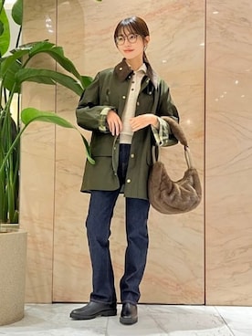 「upperhights（アッパーハイツ）のアイテム」を使った、Demi-Luxe BEAMSさん（レディース・158cm）の秋コーディネート