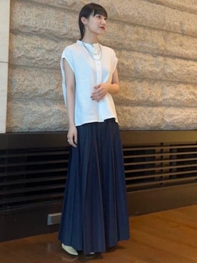 「TICCA（ティッカ）のアイテム」を使った、Demi-Luxe BEAMSさん（レディース・153cm）の夏コーディネート