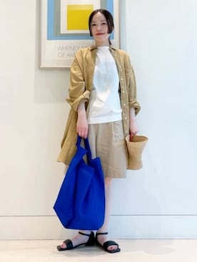 「SLOANE（スローン）のアイテム」を使った、Demi-Luxe BEAMSさん（レディース・158cm）の春コーディネート