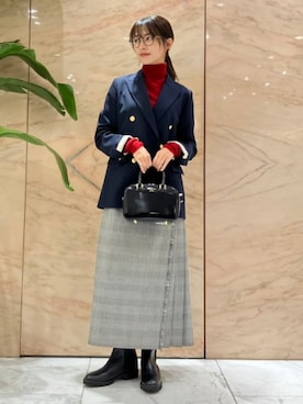 「Demi-Luxe BEAMS（デミルクス ビームス）のアイテム」を使った、Demi-Luxe BEAMSさん（レディース・158cm）の秋コーディネート