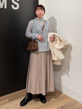 「Demi-Luxe BEAMS（デミルクス ビームス）のアイテム」を使った、Demi-Luxe BEAMSさん（レディース・155cm）の秋コーディネート