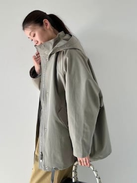 「アイテム（ダウンジャケット/コート）」を使った、Demi-Luxe BEAMSさん（レディース・168cm）の夏コーディネート