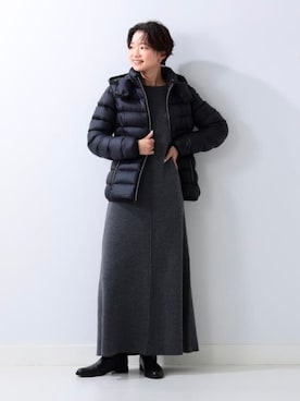 「ショートダウン」｜「アイテム（ジャケット/アウター）」を使った、Demi-Luxe BEAMSさん（レディース・162cm）の秋コーディネート