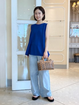 「ANITA BILARDI（アニタビラルディ）のアイテム」を使った、Demi-Luxe BEAMSさん（レディース・159cm）の春コーディネート