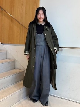 「シンプルコーデ」｜「アイテム（その他アウター）」を使った、Demi-Luxe BEAMSさん（レディース・157cm）の秋コーディネート