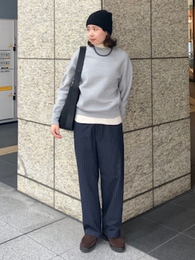 Demi-Luxe BEAMSさん（レディース・161cm）の冬コーディネート