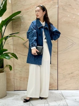 「VACHEMENT（ヴァシュモン）のアイテム（ジャケット/アウター）」を使った、Demi-Luxe BEAMSさん（レディース・160cm）の冬コーディネート