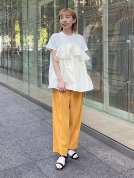 「EFFE BEAMS（エッフェビームス）のアイテム」を使った、Demi-Luxe BEAMSさん（レディース・155cm）の春コーディネート