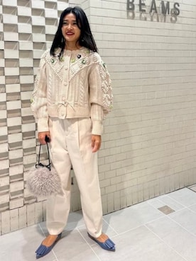 「BAUM UND PFERDGARTEN（バウムウンドヘルガーデン）のアイテム」を使った、Demi-Luxe BEAMSさん（レディース・160cm）の冬コーディネート