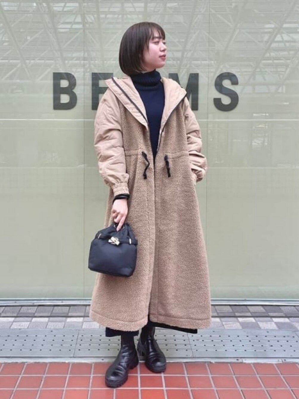 Demi-Luxe BEAMS / キルトコンビ コート 極美品 デミルクスビームス 