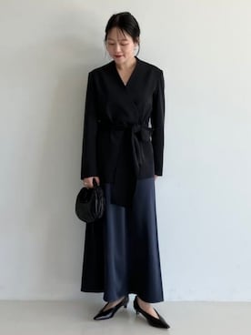 Demi-Luxe BEAMSさん（レディース・163cm）の冬コーディネート