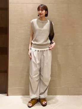 「BEAMS BOY（ビームスボーイ）のアイテム（サンダル）」を使った、Demi-Luxe BEAMSさん（レディース・169cm）の夏コーディネート