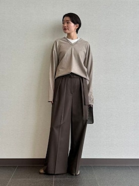 Demi-Luxe BEAMSさん（レディース・162cm）の秋コーディネート