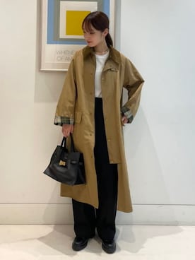 「バブアー」｜Demi-Luxe BEAMSさん（レディース・163cm）の夏コーディネート