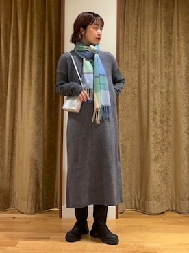 Demi-Luxe BEAMSさん（レディース・155cm）の冬コーディネート