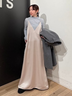 Demi-Luxe BEAMSさん（レディース・155cm）の冬コーディネート