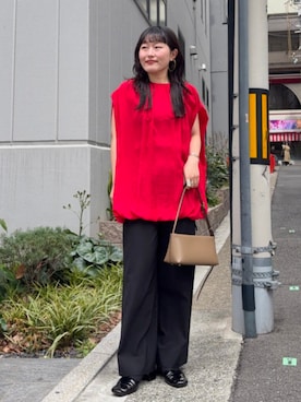 Demi-Luxe BEAMSさん（レディース・159cm）の春コーディネート