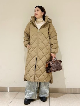 「A VACATION（アヴァケーション）のアイテム」を使った、Demi-Luxe BEAMSさん（レディース・154cm）の秋コーディネート