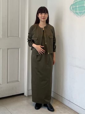 「アイテム（ブルゾン）」を使った、Demi-Luxe BEAMSさん（レディース・152cm）の夏コーディネート