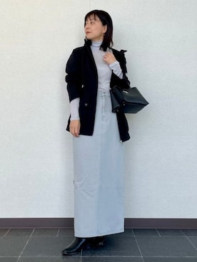「woadblue（ウォードブルー）のアイテム（スカート）」を使った、Demi-Luxe BEAMSさん（レディース・160cm）の春コーディネート