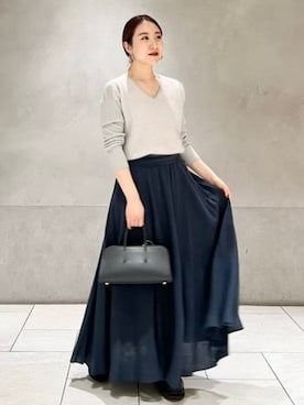 Demi-Luxe BEAMSさん（レディース・155cm）の冬コーディネート