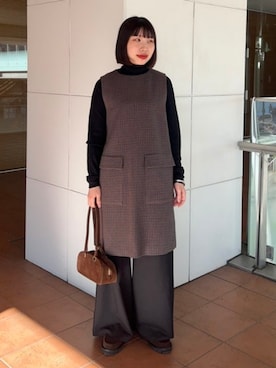 Demi-Luxe BEAMSさん（レディース・157cm）の冬コーディネート