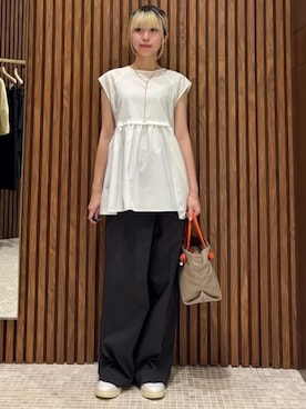「アイテム（バッグ）」を使った、Demi-Luxe BEAMSさん（レディース・155cm）の夏コーディネート