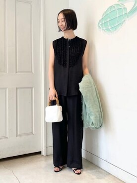 Demi-Luxe BEAMSさん（レディース・166cm）の春コーディネート