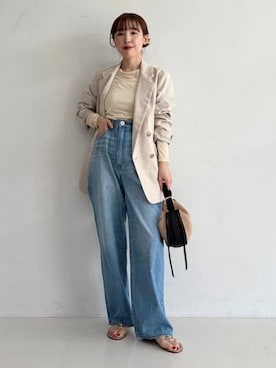 「TICCA（ティッカ）のアイテム」を使った、Demi-Luxe BEAMSさん（レディース・155cm）の春コーディネート