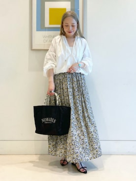 Demi-Luxe BEAMSさん（レディース・158cm）の冬コーディネート