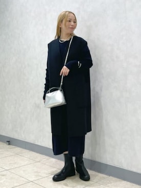 「アイテム（ベスト）」を使った、Demi-Luxe BEAMSさん（レディース・158cm）の冬コーディネート