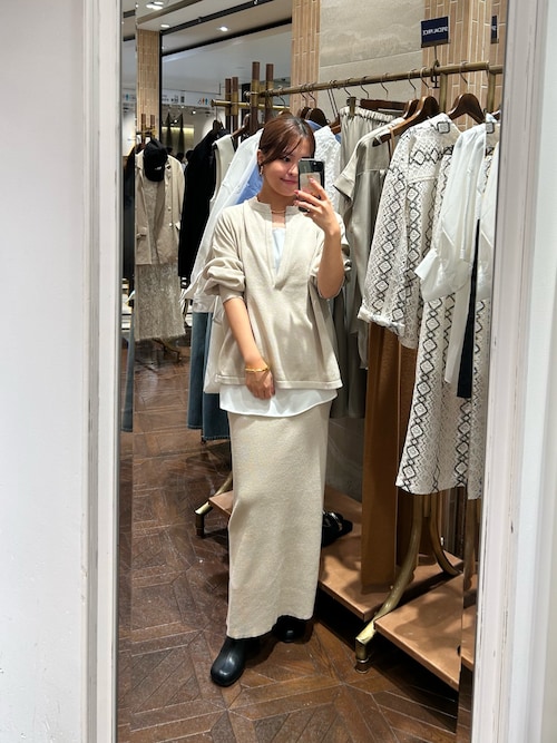 Loungedress ブラウス シャツ サテンインナータンク レディース