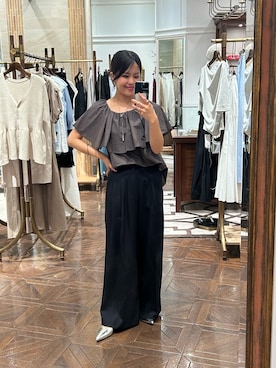 「LOUNGEDRESS（ラウンジドレス）のアイテム」を使った、のんさん（レディース・154cm）の夏コーディネート