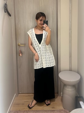 「GALENA（LOUNGEDRESS）（ガレナ）のアイテム」を使った、のんさん（レディース・154cm）の夏コーディネート