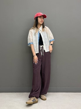 「DOUBLE NAME（ダブルネーム）のアイテム」を使った、もーりーさん（レディース・159cm）の春コーディネート