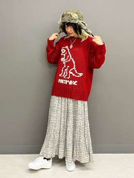 「スカートコーデ」｜もーりーさん（レディース・158cm）の秋コーディネート