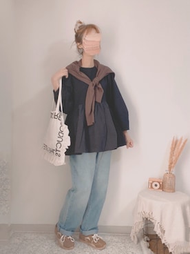 「アイテム（その他トップス）」を使った、shiroさん（レディース・159cm）の秋コーディネート