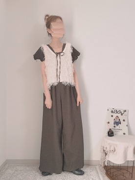 「tiptop（ティップトップ）のアイテム（トップス）」を使った、shiroさん（レディース・159cm）の春コーディネート