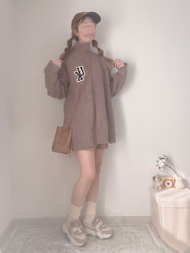 「CLEA（クレア）のアイテム（パンツ）」を使った、shiroさん（レディース・159cm）の秋コーディネート