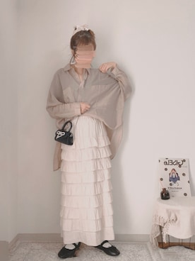 「reca（レカ）のアイテム」を使った、shiroさん（レディース・159cm）の春コーディネート