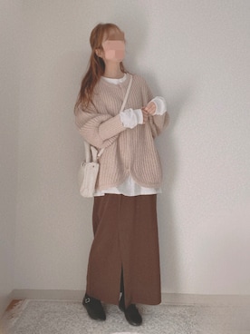 「GRL」｜「アイテム（バレエシューズ）」を使った、shiroさん（レディース・159cm）の冬コーディネート