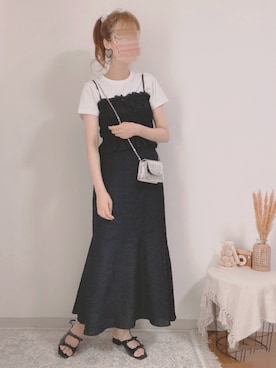 「アイテム（ワンピース/ドレス）」を使った、shiroさん（レディース・159cm）の夏コーディネート